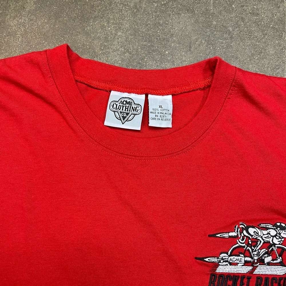 Vintage 90s Acme Rocket Racer Wile E Coyote T Shirt - Picture 4 of 8